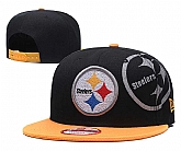 Steelers Team Logo Black Adjustable Hat GS (1),baseball caps,new era cap wholesale,wholesale hats